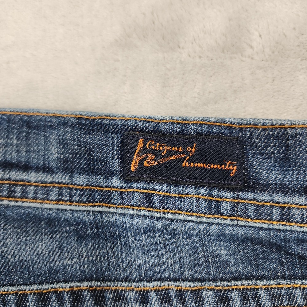 Citizens Of Humanity Jeans Womens 31 Blue Ingrid Low Rise Flare Stretch Denim - Picture 4 of 15